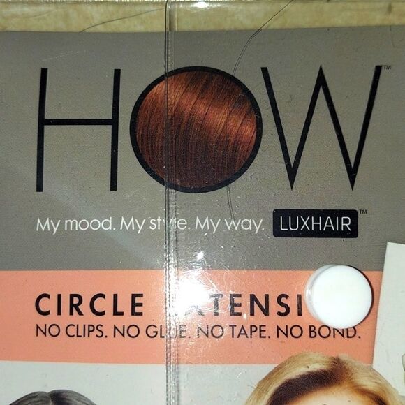 HOW Circle Hair Extension Black 10" NWT - Picture 2 of 9